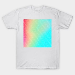 Multi color gradient pattern T-Shirt